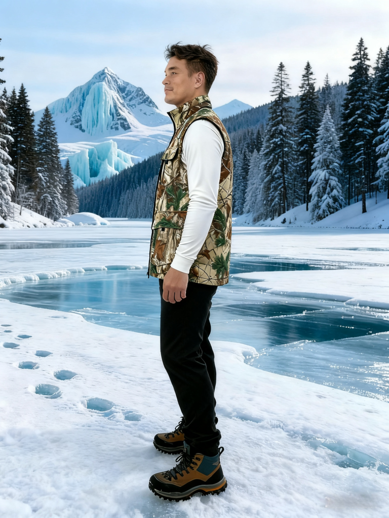 camouflage clothing electric heating thin vest