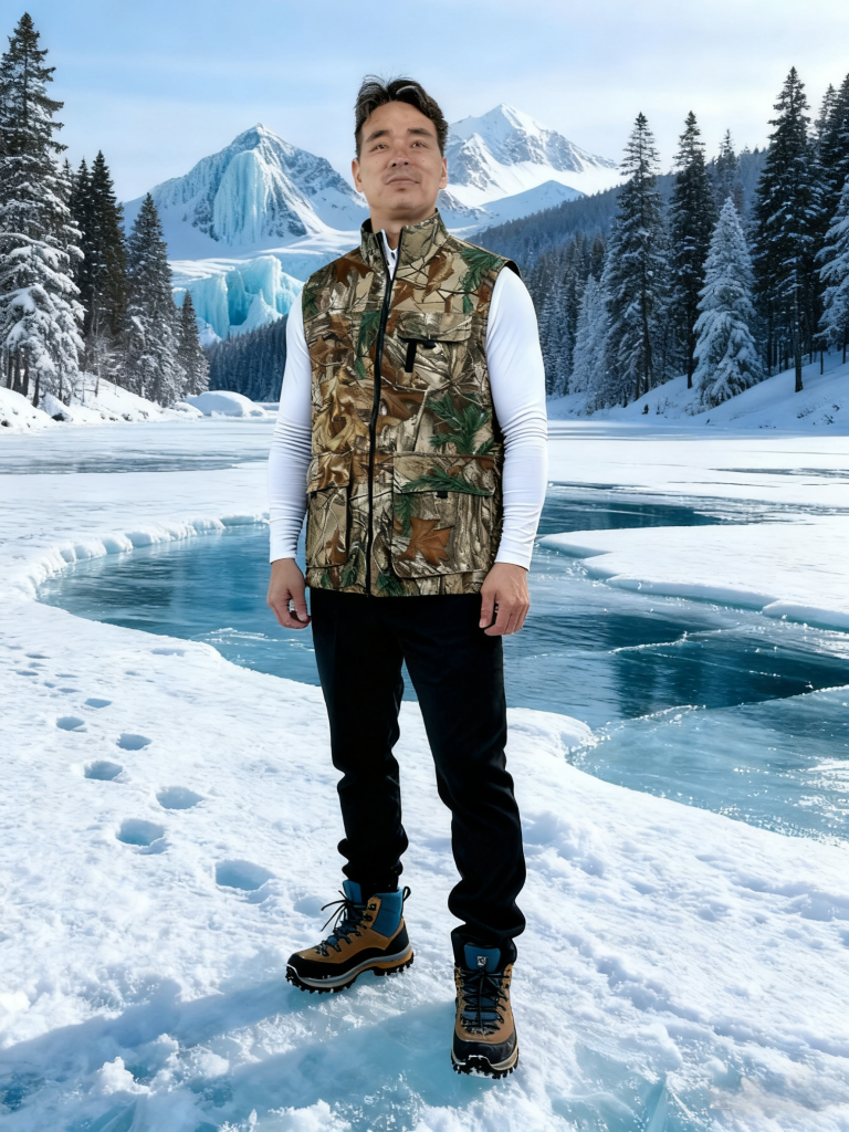 camouflage clothing electric heating thin vest