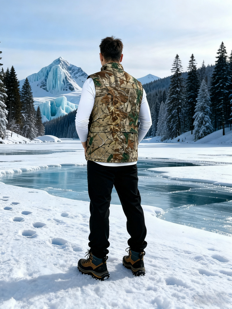 camouflage clothing electric heating thin vest