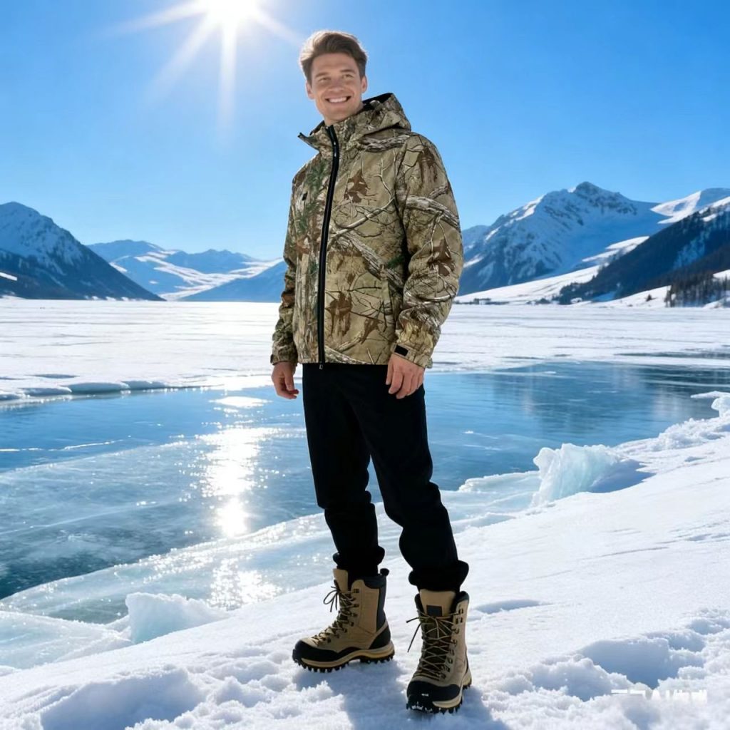 camouflage clothing electric heating thin jacket