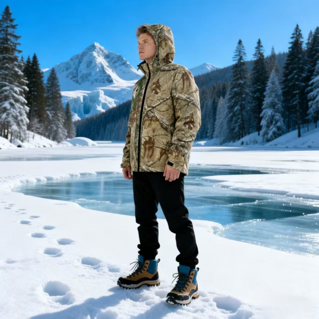 Camouflage clothing electric heating thin jacket camouflage clothing electric heating thin jacket